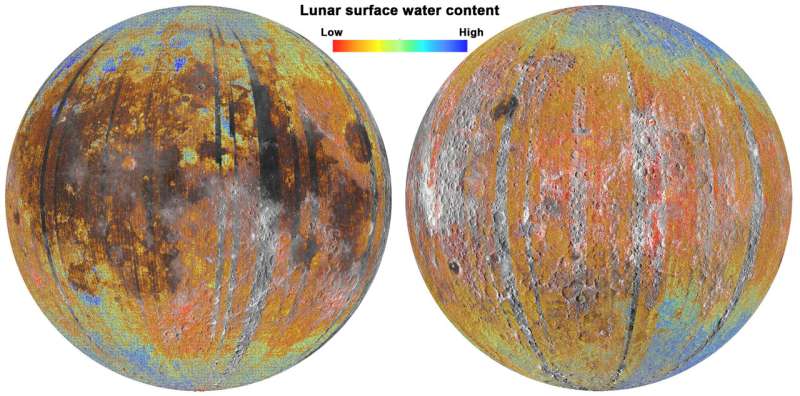 Electrons from Earth may be forming water on the Moon
